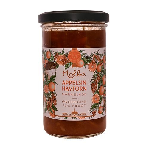 Molbo Appelsin   Havtorn Marmelade økologisk 290 Gram