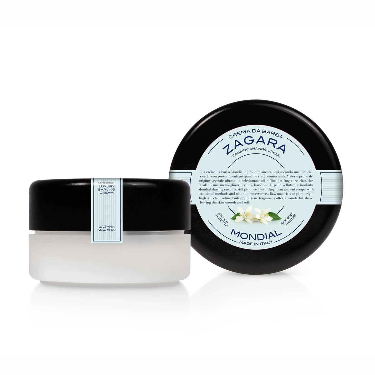Mondial Shaving Barbercreme   Plasticskål  Zagara  150 Ml