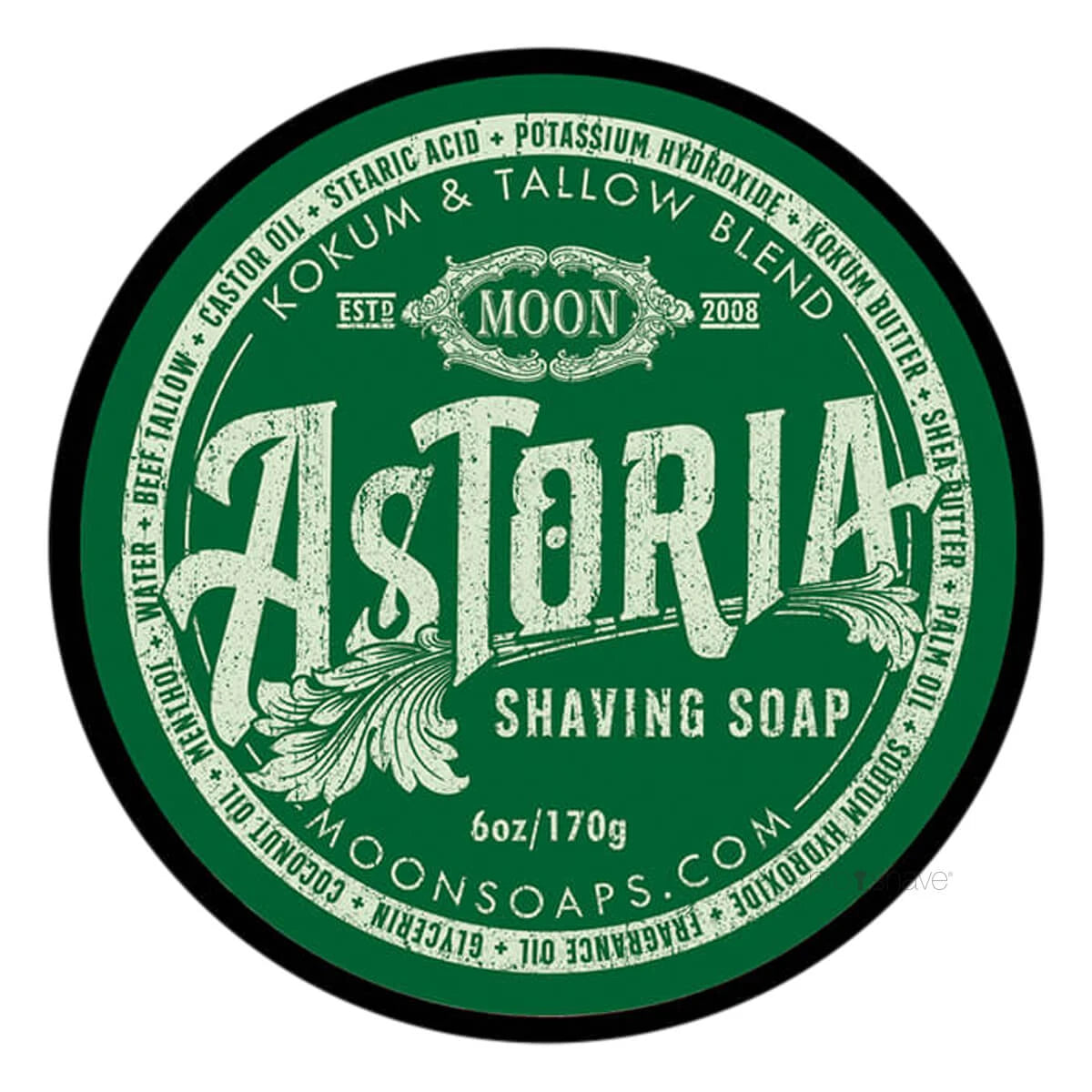 Moon Soaps Barbersæbe Astoria 170 Gr
