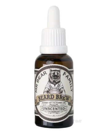 Mr  Bear Skægolie  Beard Brew Oil  Unscented  30 Ml