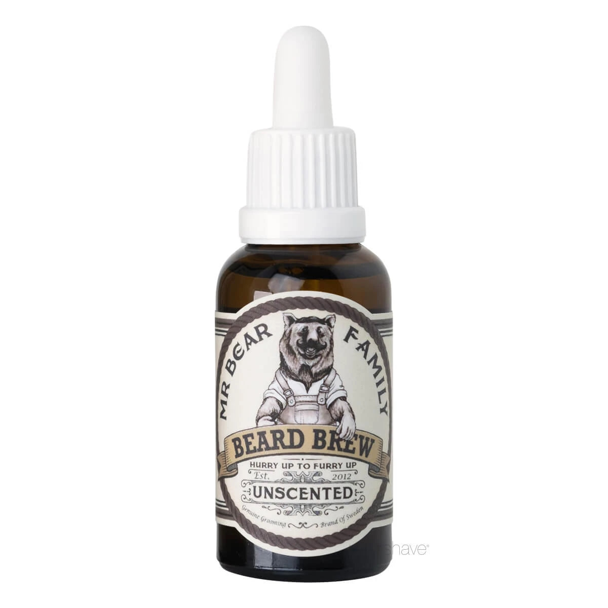 Mr Bear Skægolie Beard Brew Oil Unscented 30 Ml