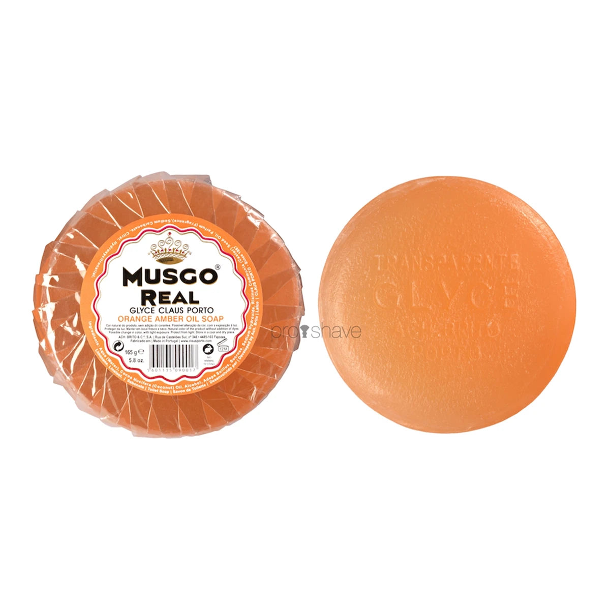 Musgo Real Glycerinsæbe Til Ansigtet  Orange Amber  165 Gr