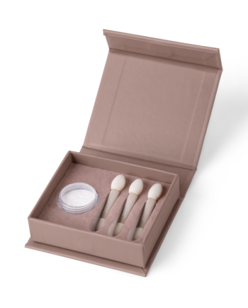 Naillak Pearl Powder White  Inkl    Applikatorer