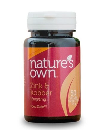 Natures Own Zink Og Kobber Food State  50tab   24g