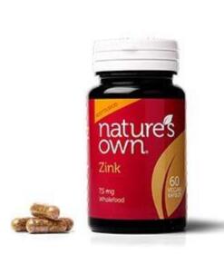 Natures Own Zink Wholefood  60kap