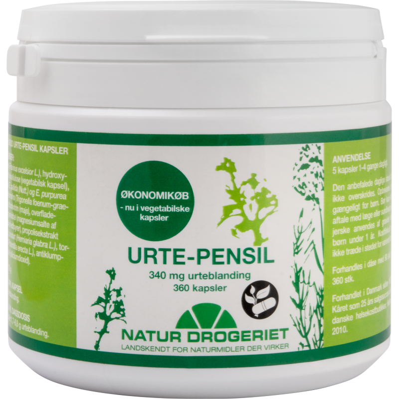 Nd Urte-pensil 340 Mg 360 Kapsler   For 549 -