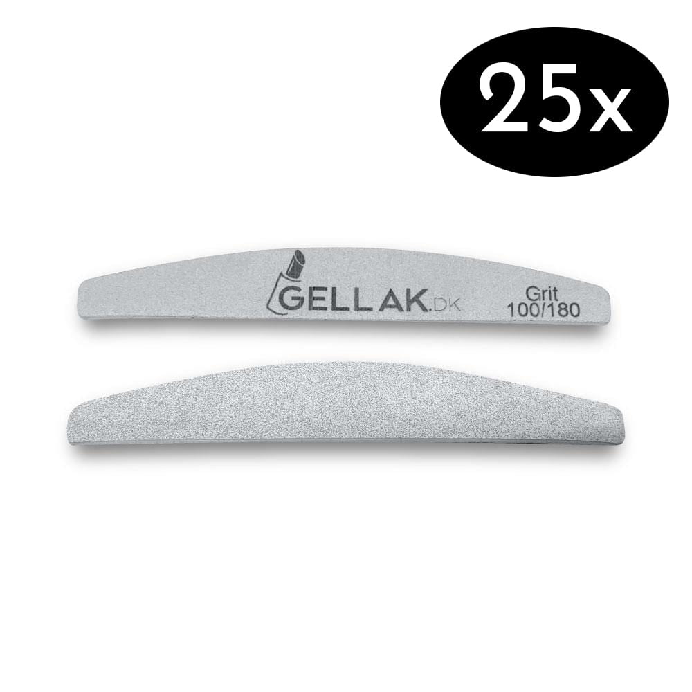 Neglefil Storkøb 25 Stk    Grå   180 240 Grit   Premium Kvalitet