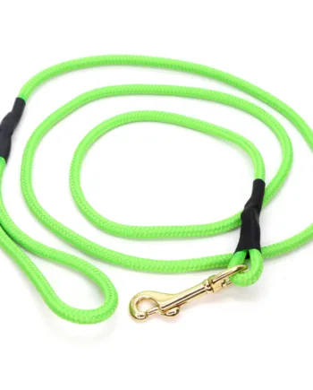 Neongrøn Hundesnor Med Karabinhage   Mm   180 Cm