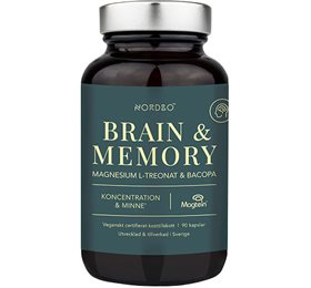 Nordbo Brain   Memory Magnesium 90 Kap