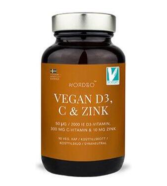 Nordbo  Vegan D3      Zink  90kap