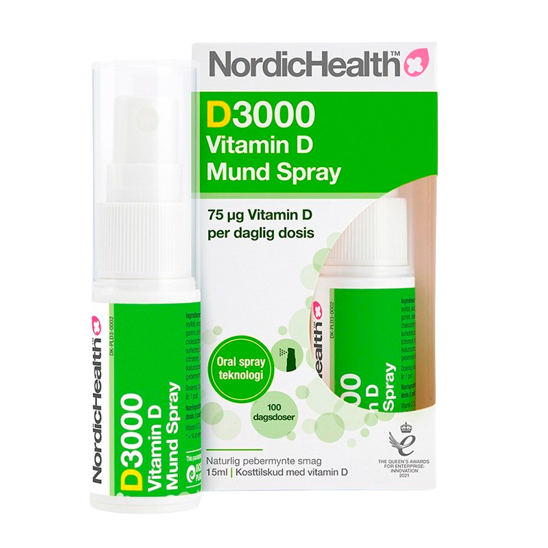 Nordichealth D3000 D3-vitaminspray  15 Ml