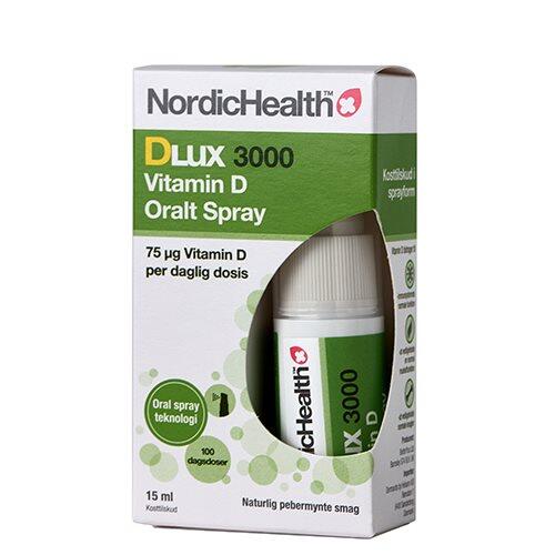 Nordichealth Dlux 3000 D3 Vitamin Oral Spray  15ml