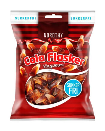 Nordthy Sukkerfri Colaflasker  Bull  80g    For Kr  49 95