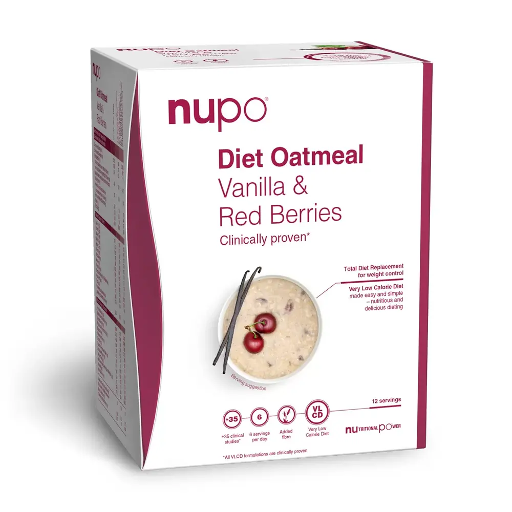 Nupo Diet Oatmeal Vanilla Red Berries 384g