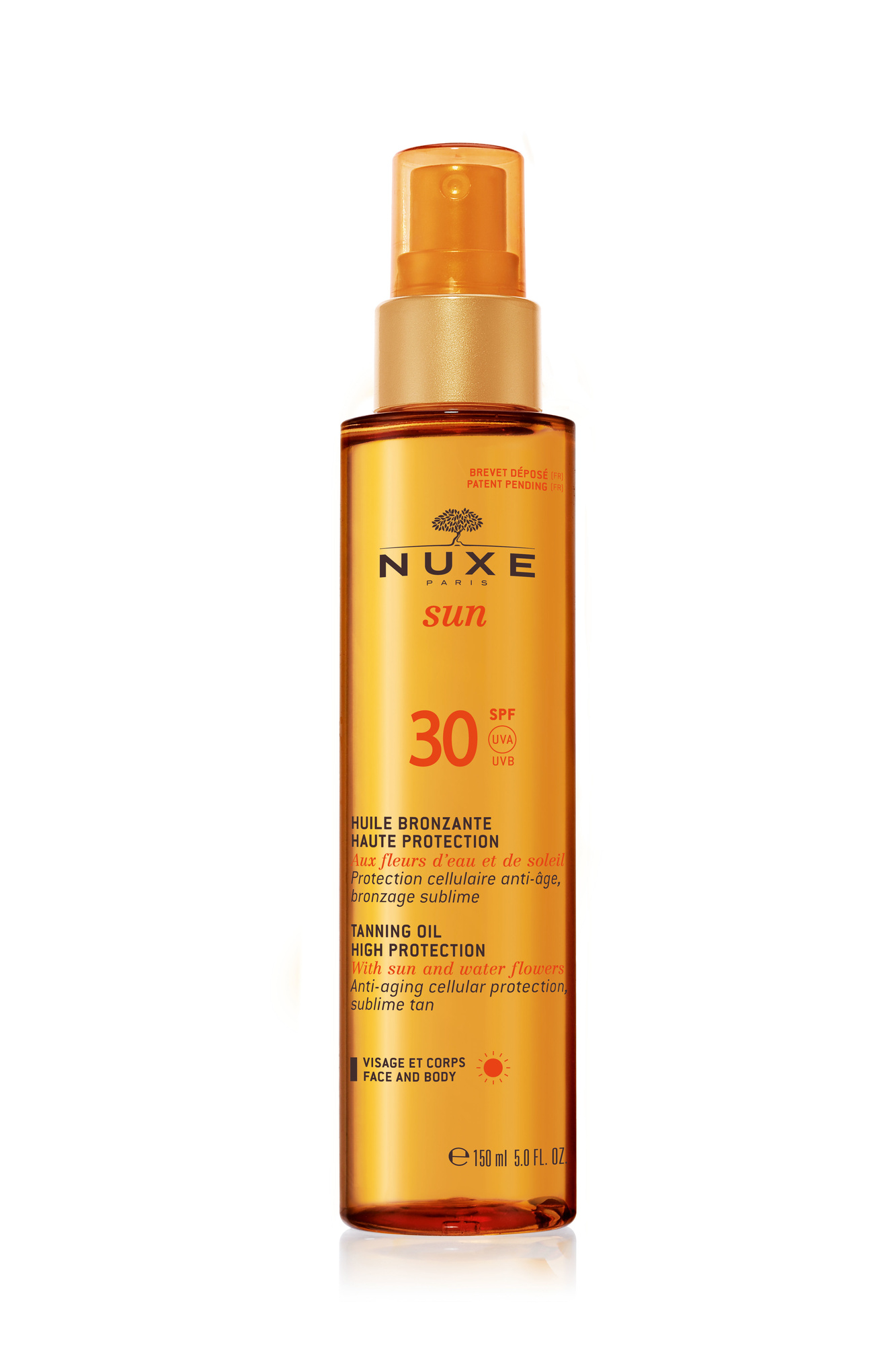 Nuxe Sun Tanning Oil Face   Body Spf 30  150ml