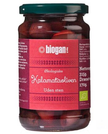 Oliven Kalamata    Sten øko  340 Gram