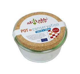 Opbevaringsglas Kork Låg