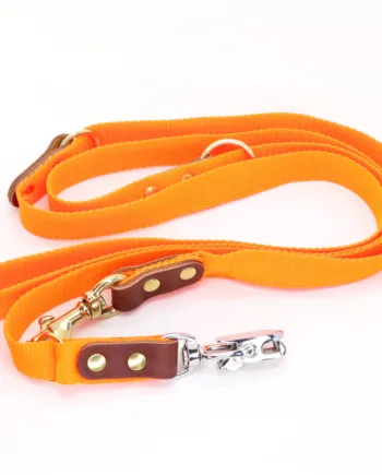 Orange Hundesnor Markprøveline Med Quickudløser 25mm   250 Cm