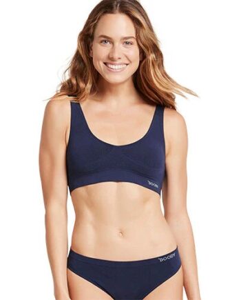 Padded Shaper Crop Bra Navy Str