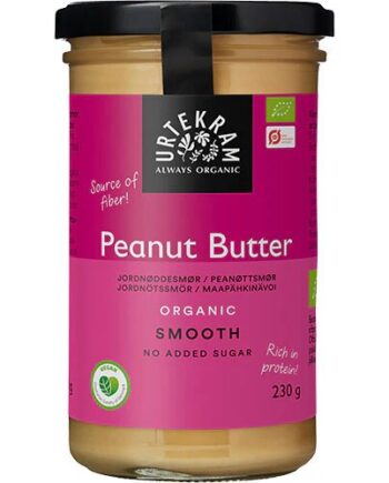 Peanut Butter Smooth øko  250 Gram
