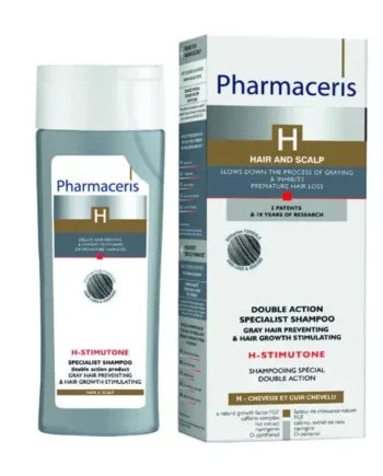 Pharmaceris   Stimutone Professional Shampoo- Double Action Product- Gray Hair Preventing   Hair Growth Stimulating  125ml