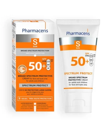 Pharmaceris   Spectrum Protect   Creme Med Bredbåndsbeskyttelse Spf 50  Til Voksne Og Børn  50ml