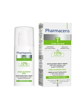 Pharmaceris   Sebo-almond Peel Eksfolierende Natcreme   10   Mandelsyre    50ml