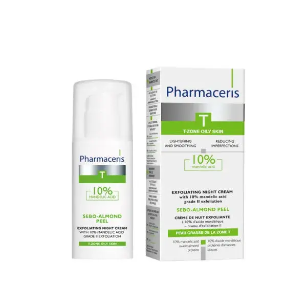 Pharmaceris Sebo-almond Peel Eksfolierende Natcreme 10 Mandelsyre 50ml
