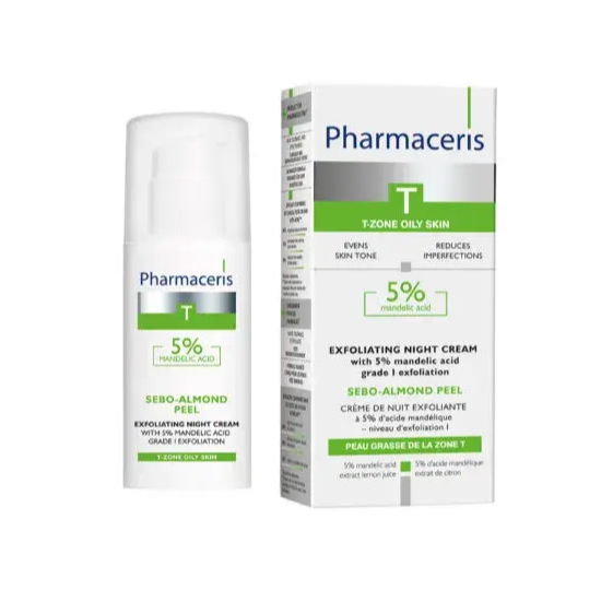 Pharmaceris Sebo-almond Peel Eksfolierende Natcreme Mandelsyre 50ml