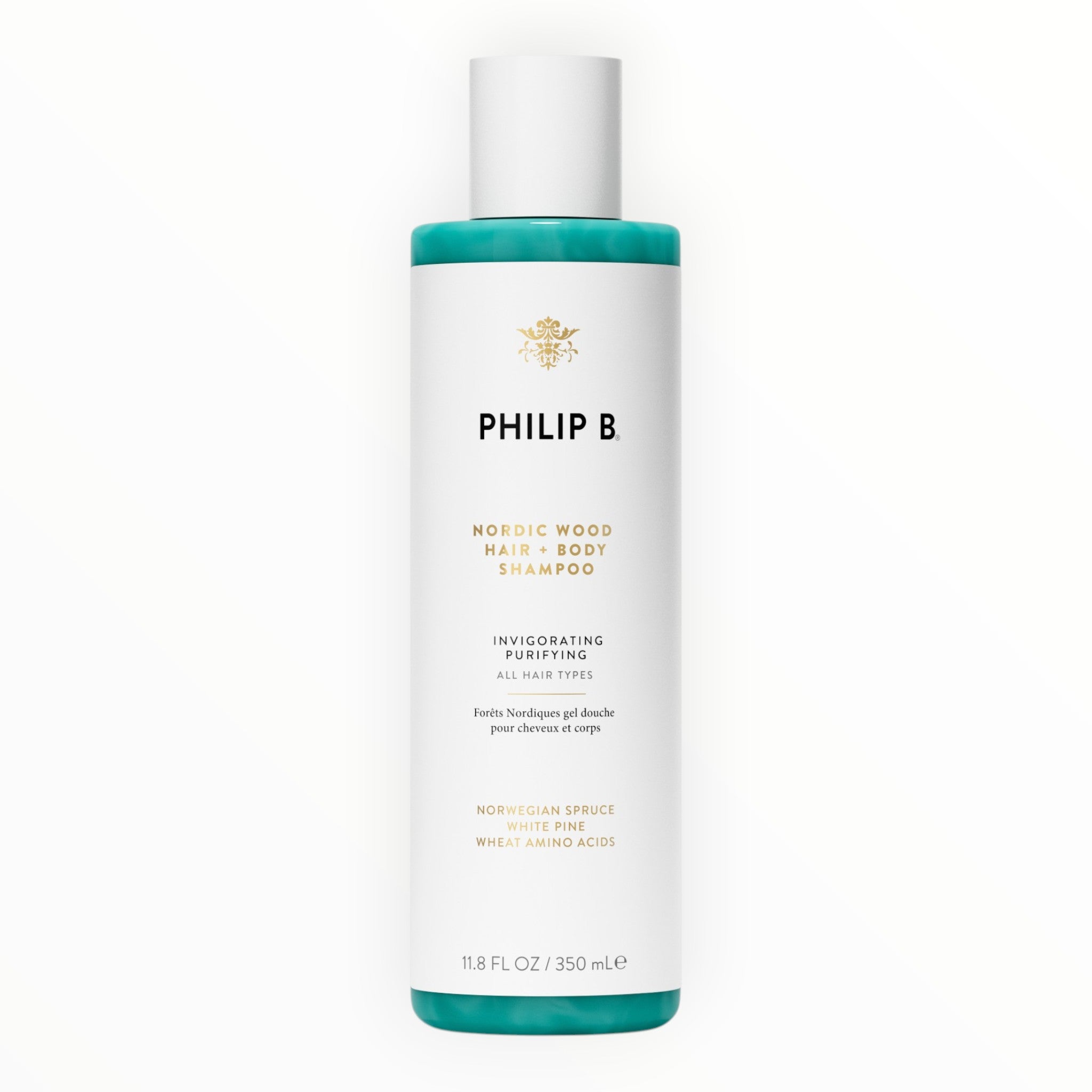 Philip Nordic Wood Hair Body Shampoo 350 Ml