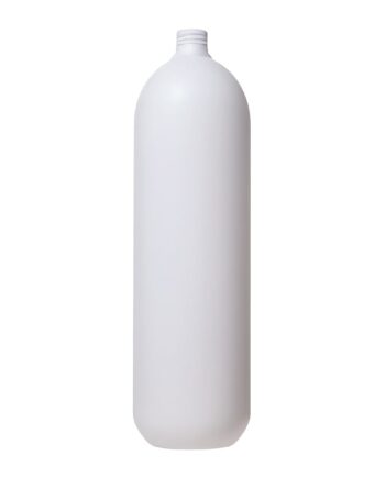 1000 Ml  Mat Hvid Plastflaske Hdpe 24 410
