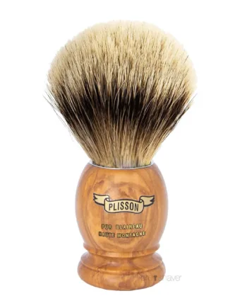 Plisson 1808 Barberkost  High Mountain White Badger   Oliventræ  Original  Str  12