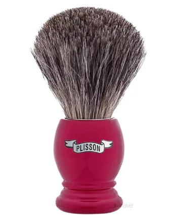 Plisson 1808 Barberkost  Russian Grey Badger   Pearl Red  Essentiel  Str  12