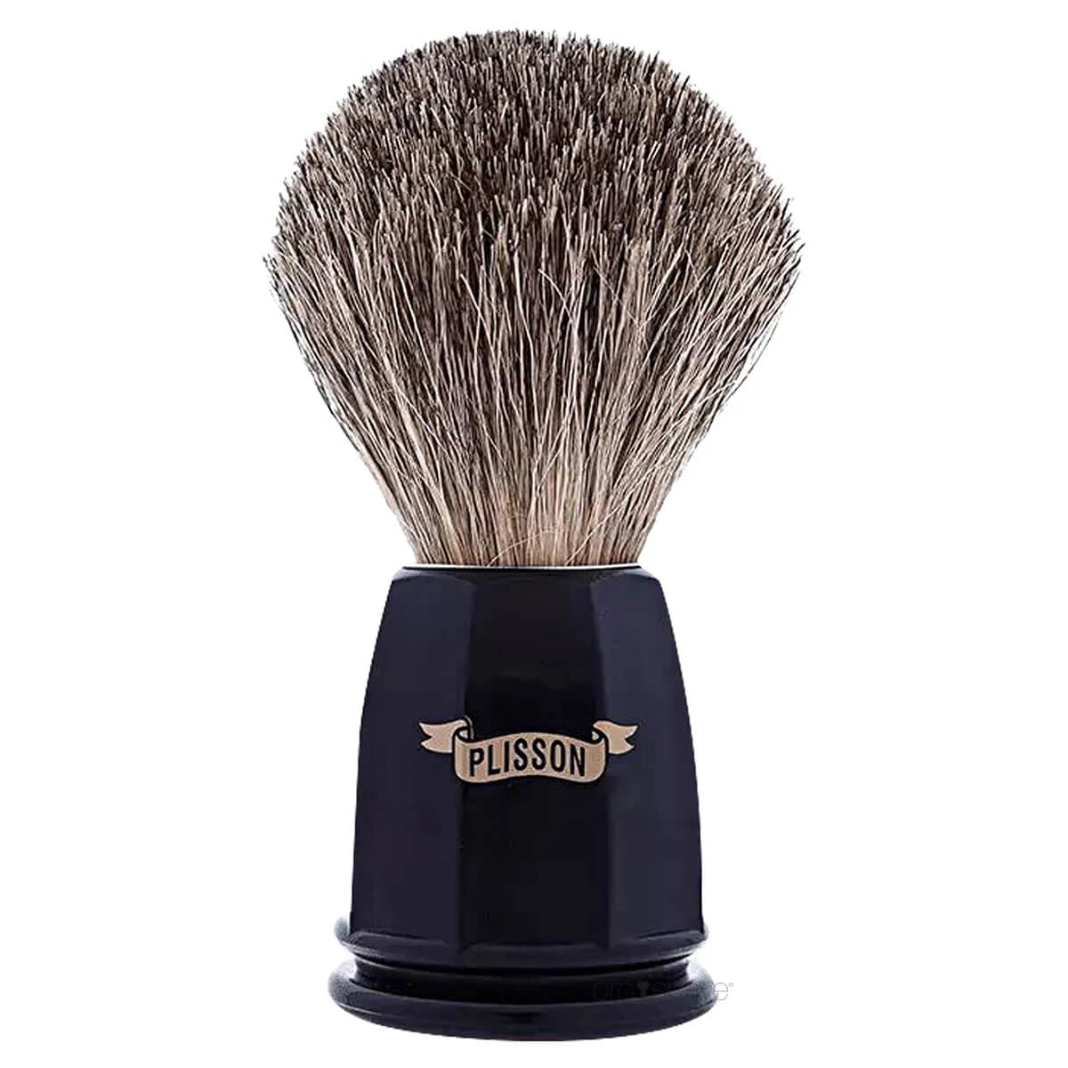 Plisson 1808 Barberkost Russian Grey Badger Sort Akryl Heritage Str 12