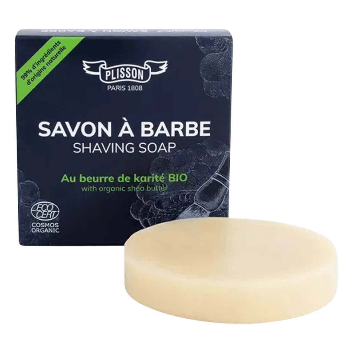 Plisson 1808 Organic Shea Butter Shaving Soap  Ecocert  80