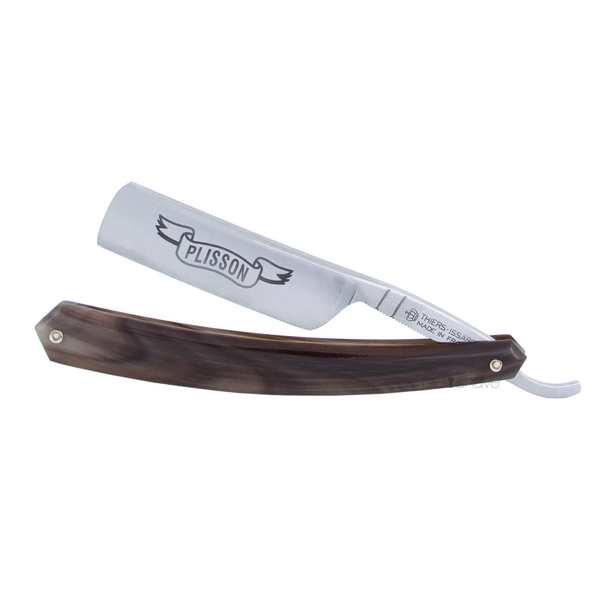 Plisson 1808 Straight Razor Round Nose Horn