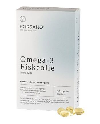 Porsano Omega-  Fiskeolie  60kap