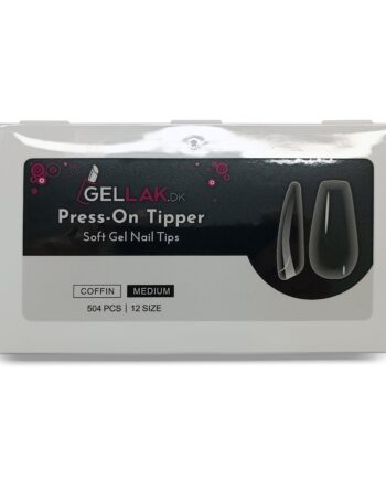 Press-on Tipper   Coffin Medium   Soft Gel Tips   Gelly Nail Tips