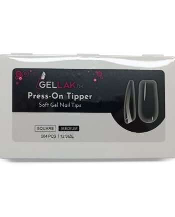 Press-on Tipper   Square Medium   Soft Gel Tips   Gelly Nail Tips