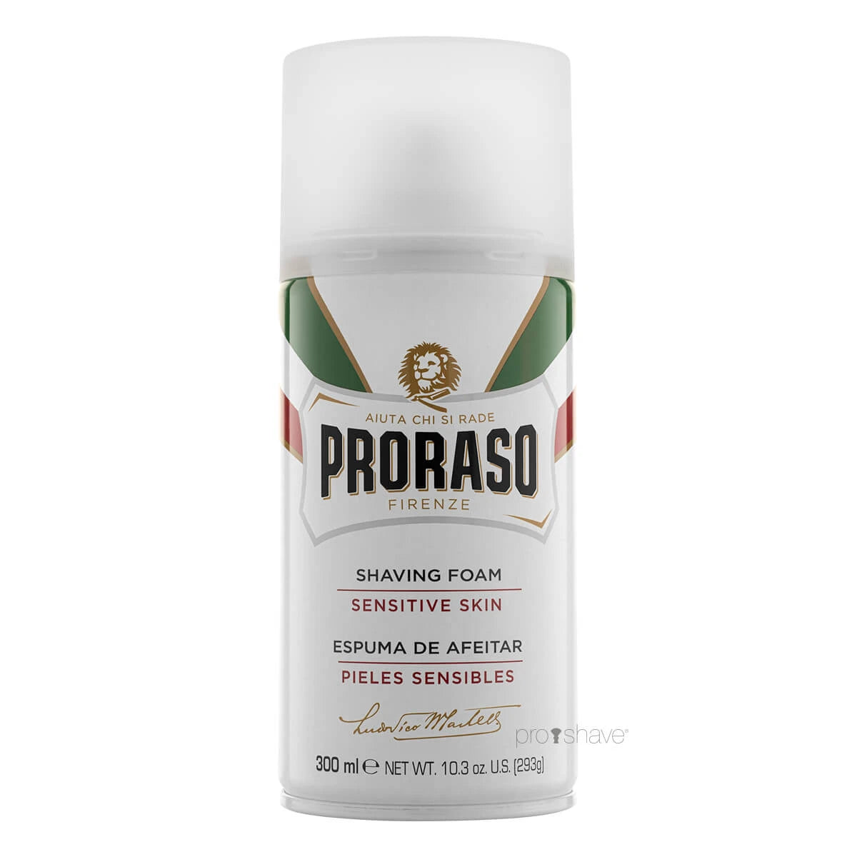 Proraso Barberskum Sensitive  Grøn Te   Havre  300 Ml