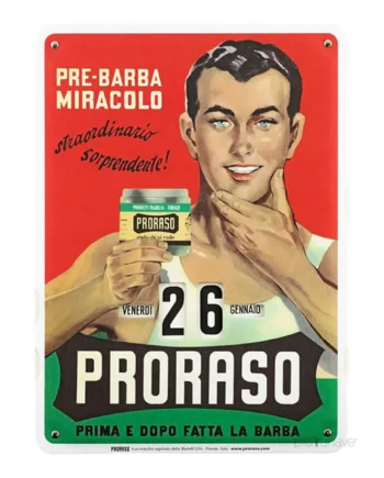 Proraso Kalender  Vintage Gino  27   37 Cm