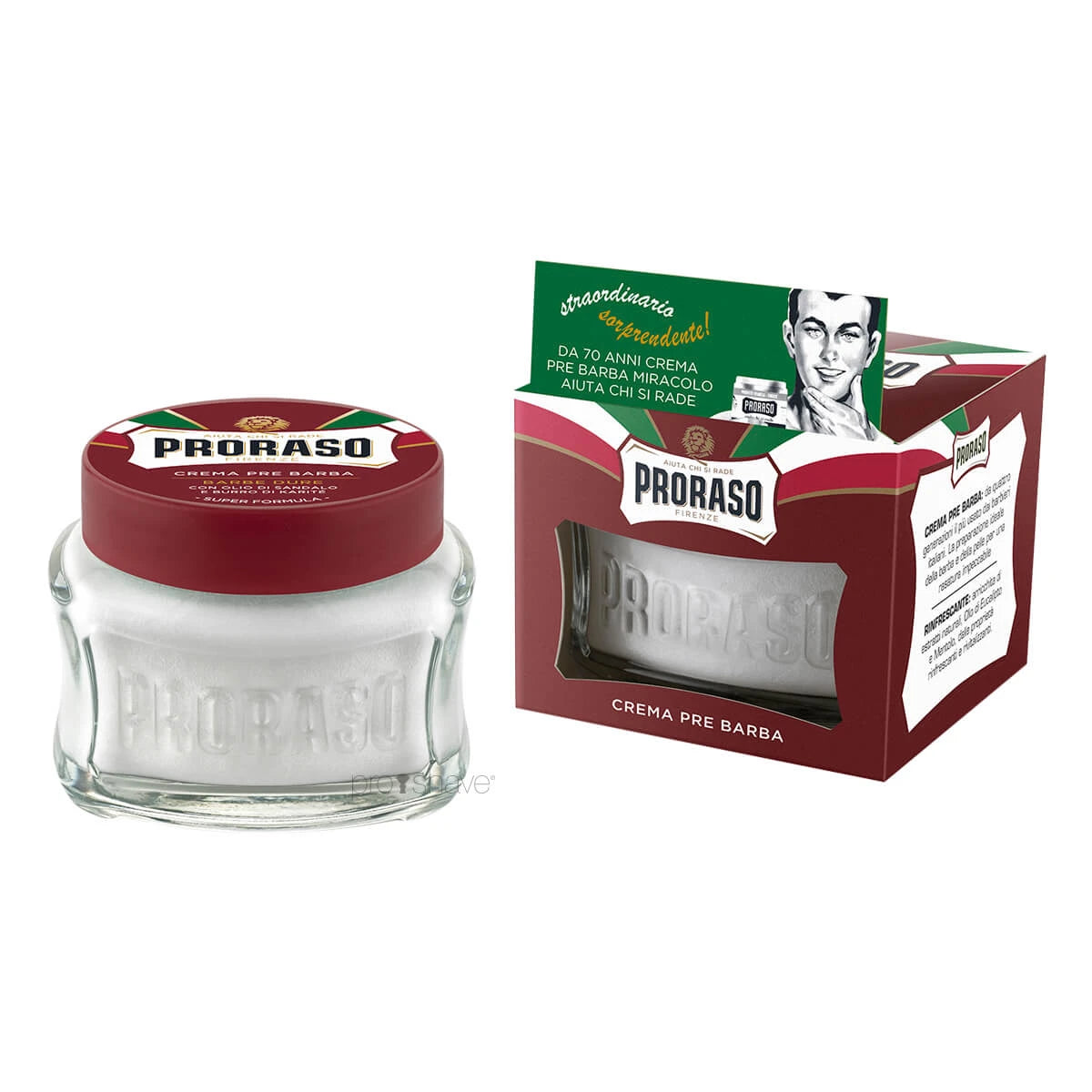 Proraso Preshave Cream Nourishing Sandeltræsolie Og Sheasmør 100 Ml