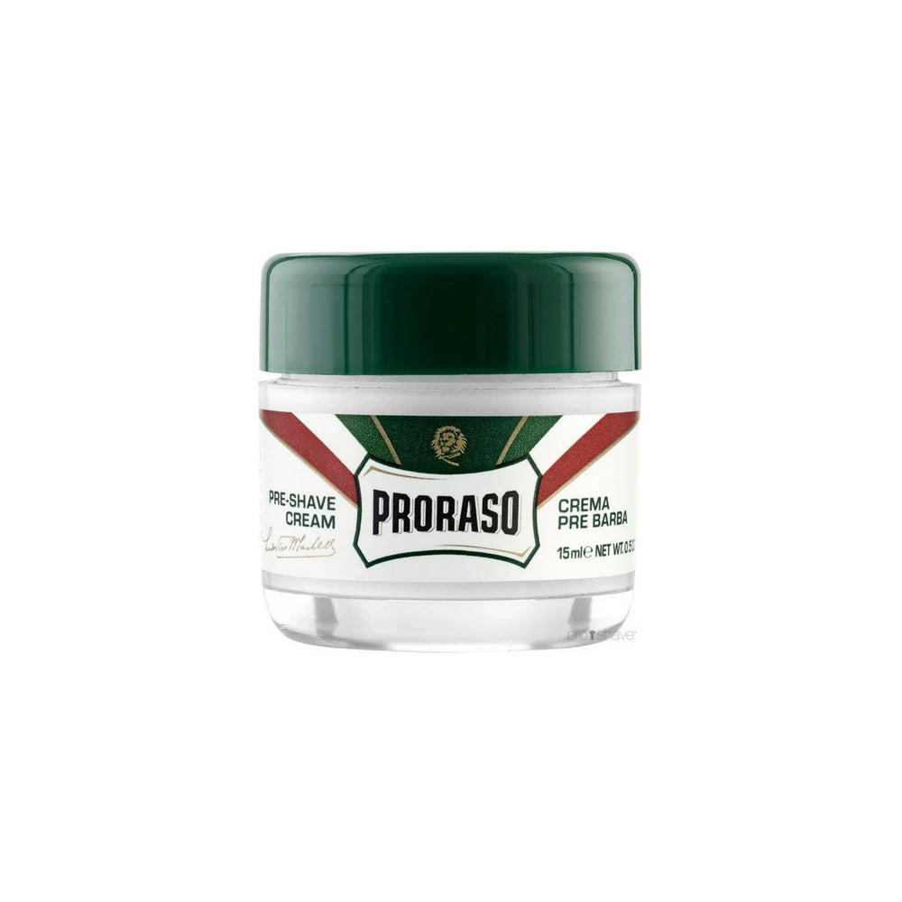 Proraso Preshave Cream Refresh  Eucalyptus   Menthol  Rejsestørrelse 15 Ml