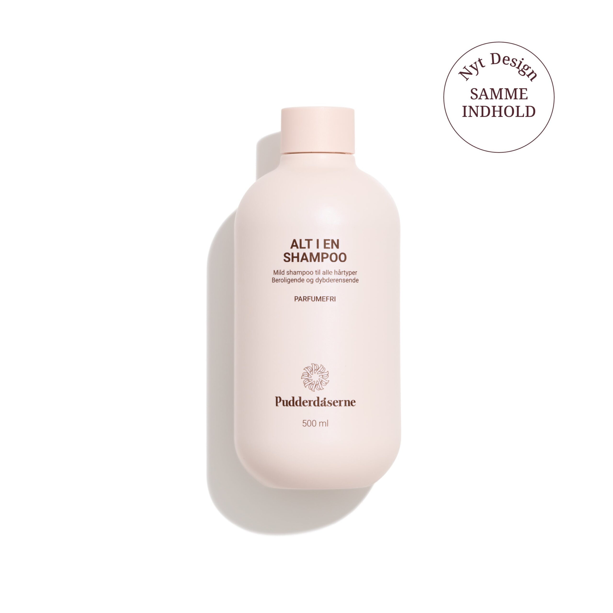 Pudderdåserne Alt En Shampoo Med Pumpe Parfumefri 500 Ml