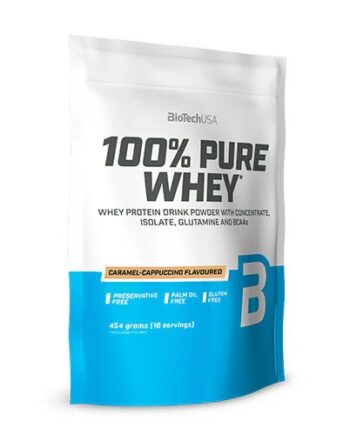 100  Pure Whey Protein Pulver Caramel-cappuccino 454 Gram