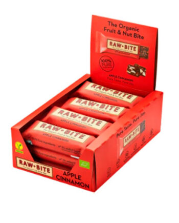 Rawbite Apple Cinnamon    Bull  50g  Køb 12 Stk  Spar 10
