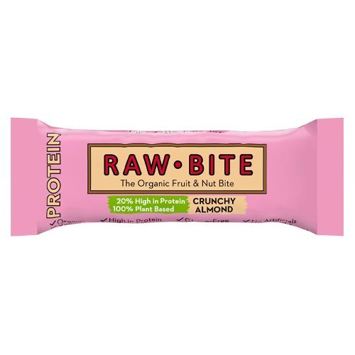 Rawbite Protein Crunchy Almond økologisk 45 Gram