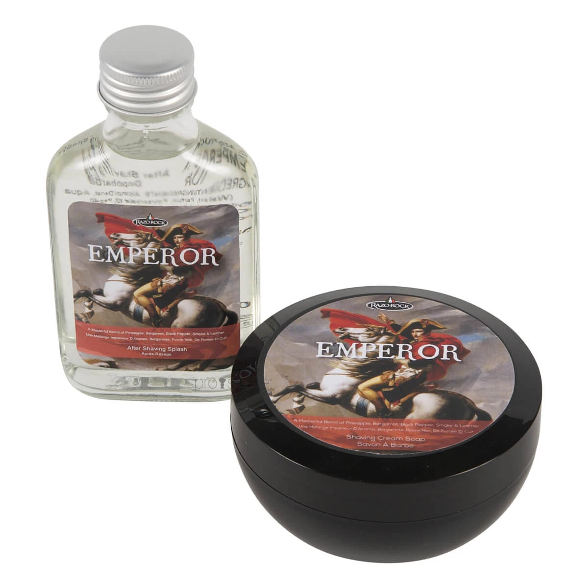 Razorock Emperor Sæt  Barbersæbe Og Aftershave