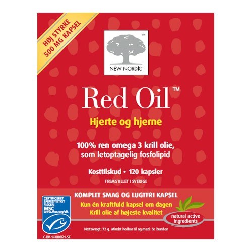 Red Oil Omega-  Krill Olie 120 Kapsler