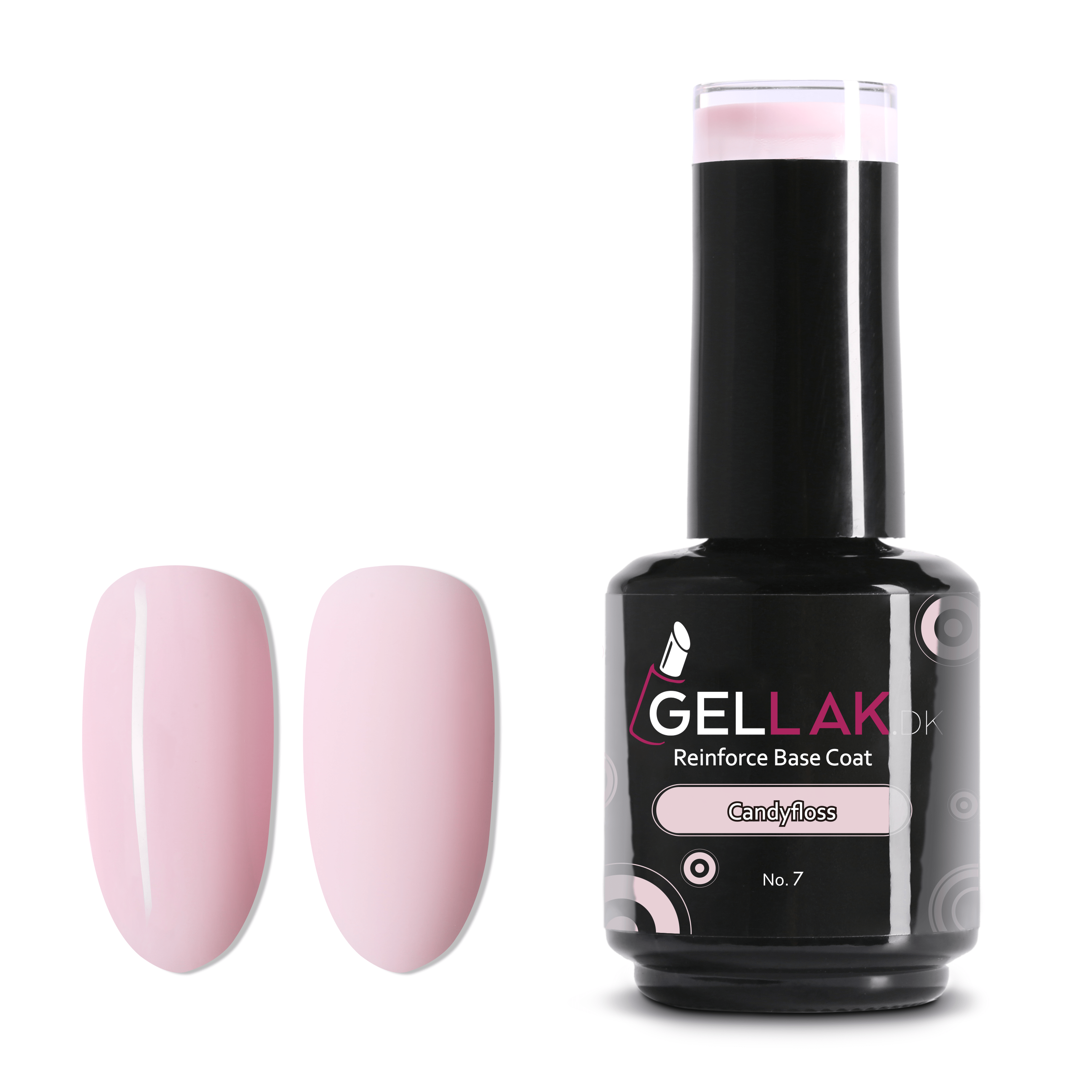Reinforce Base Coat Lyserød   15 Ml   Candyfloss No      Gellak Dk
